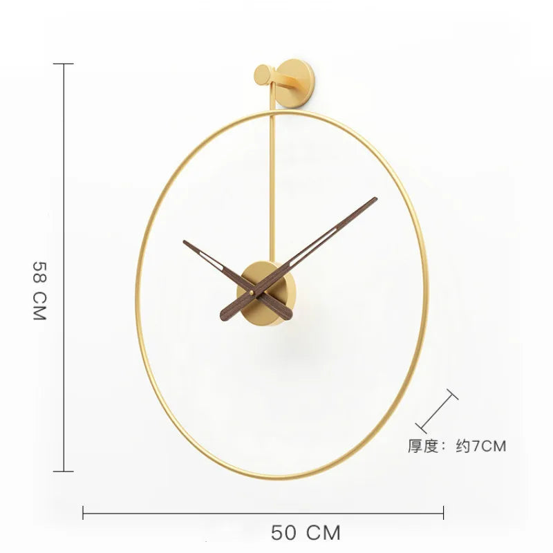 ساعة حائط حديثة فاخرة بتصميم هندسي كبير للديكور في غرفة المعيشة أو المكتب، هدية مثالية بقطر 40 سم