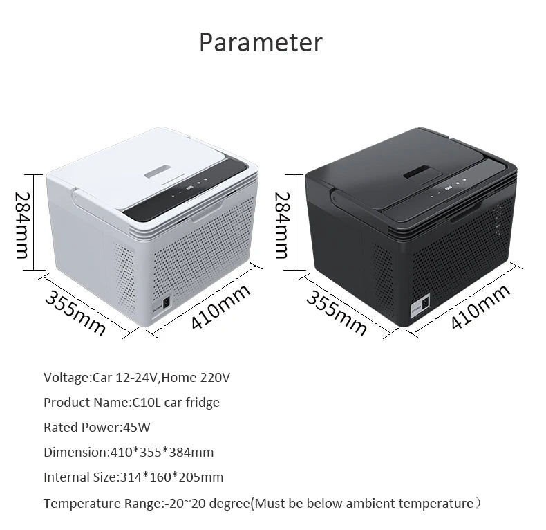 ثلاجة سيارة تعمل بالتبريد والتدفئة مع ضاغط للاستخدام المنزلي وصندوق مزدوج الوظيفة دافئ وبارد، ثلاجة صغيرة ومجمدة