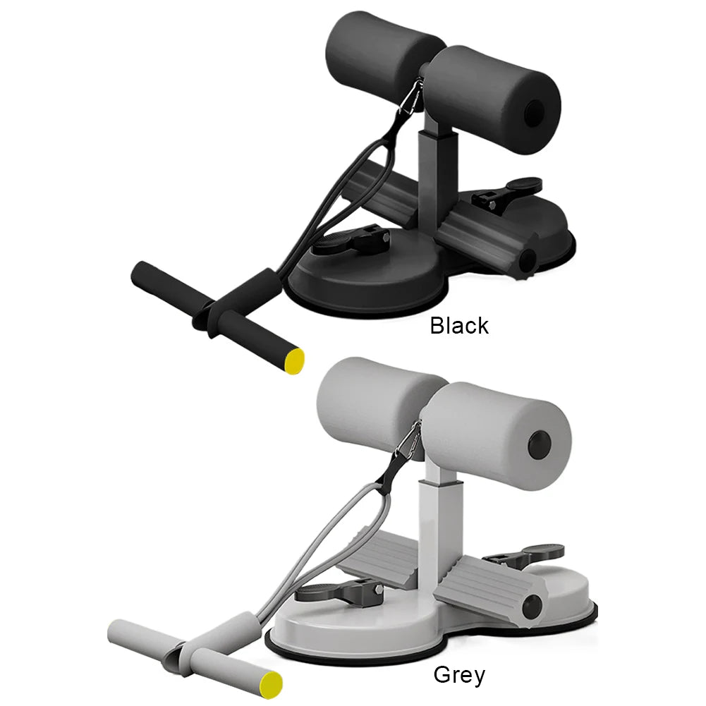جهاز تمرين الجلوس مع كؤوس شفط قوية وقابل للتعديل حامل القدم مساعد في تمارين البطن للعملout المنزلي