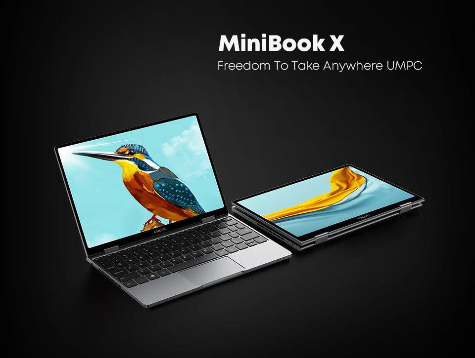 حاسوب محمول لوحي CHUWI MiniBook X 2 في 1 مع معالج Intel N100/N5100 وشاشة FHD IPS بحجم 10.51 بوصة وذاكرة 12GB LPDDR5 وتخزين 512G SSD ونظام Windows 11