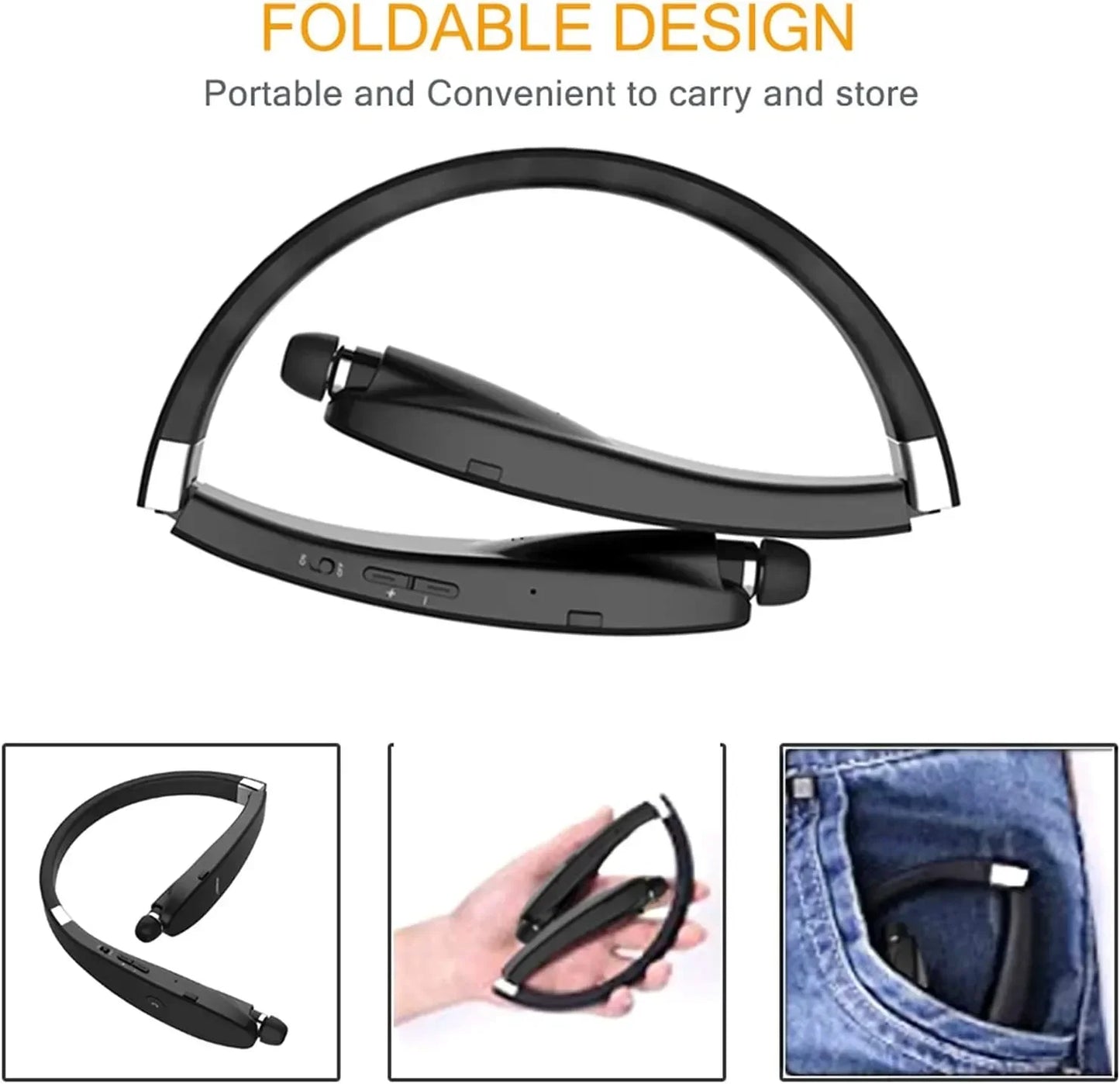 سماعة Xiaomi Neckband SX-991 اللاسلكية بتقنية بلوتوث قابلة للطي مع خاصية إلغاء الضوضاء وصوت ستيريو عالي الجودة