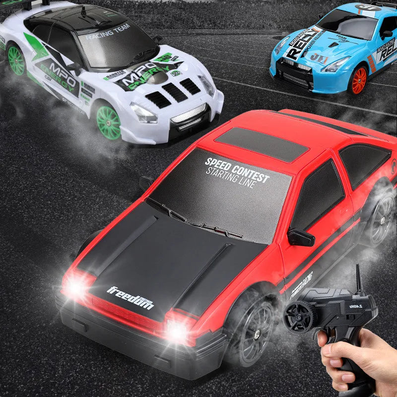 سيارة Drift RC بسرعة عالية 2.4G نموذج AE86 رباعية الدفع للأطفال هدية عيد الميلاد