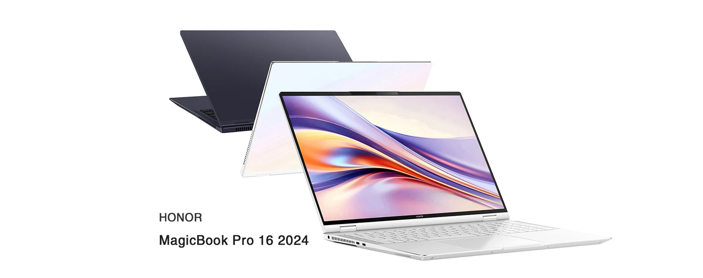 لابتوب HONOR MagicBook Pro 16 2024 بمعالج إنتل Ultra 5 125H مع رسومات Arc، سعة 16/24 جيجابايت، 1 تيرابايت، شاشة بحجم 16 بوصة بدقة 3K وتردد 165 هرتز