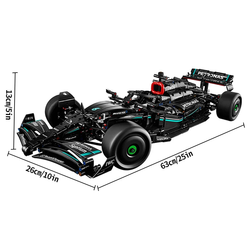 سيارة سباق فورمولا سيتي F1 W14 E لبناء الكتل 42171 للأطفال هدية مميزة مع نموذج رياضي شهير