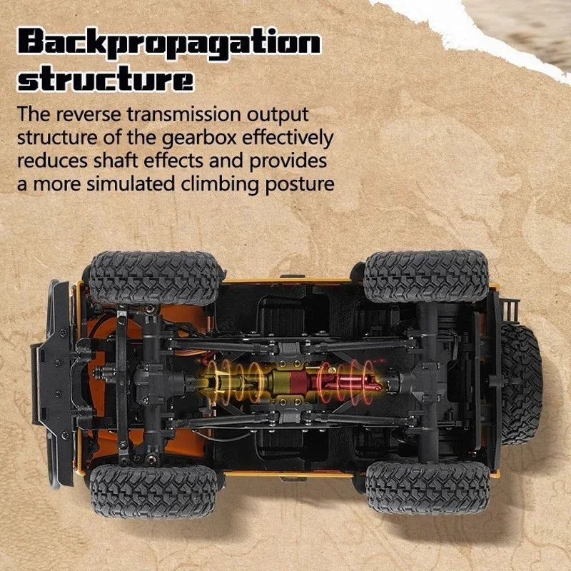 سيارة عن بعد FMS ميني 1/24 FCX24M لاند روفر سيريس 4x4 للطرق الوعرة - لعبة مخصصة للأطفال والأولاد