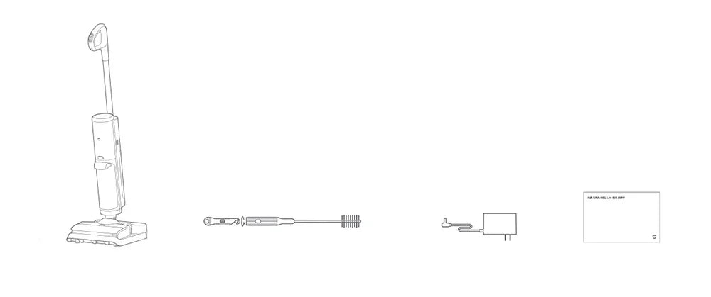 مكنسة كهربائية لاسلكية من شاومي ميجيا 2 لايت - ممسحة كهربائية منزلية بقدرة شفط رطب وجاف، جهاز منزلي ذاتي التنظيف