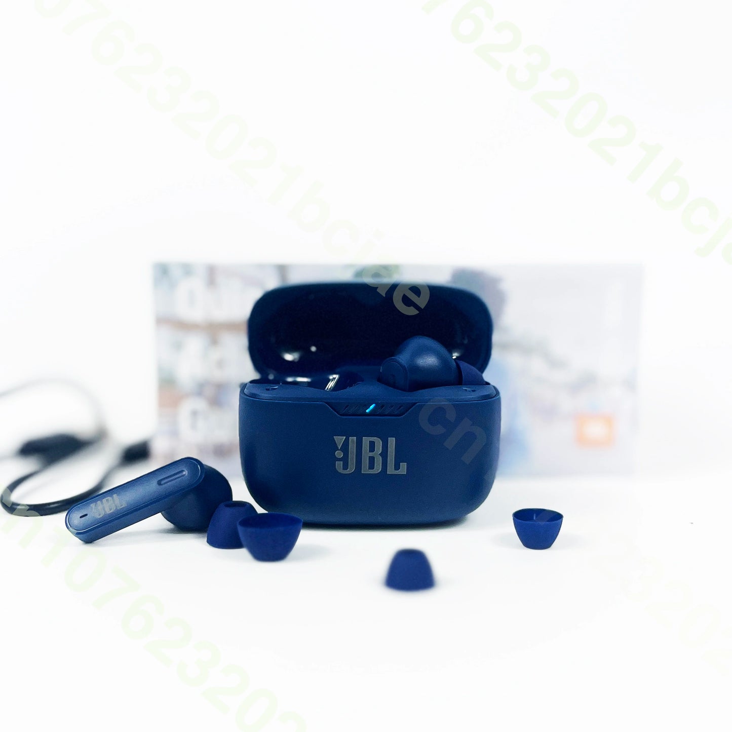 سماعة رأس JBL Tune 230nc TWS اللاسلكية مع ميكروفون، صوت ستيريو، مقاومة للماء، مصممة للرياضة