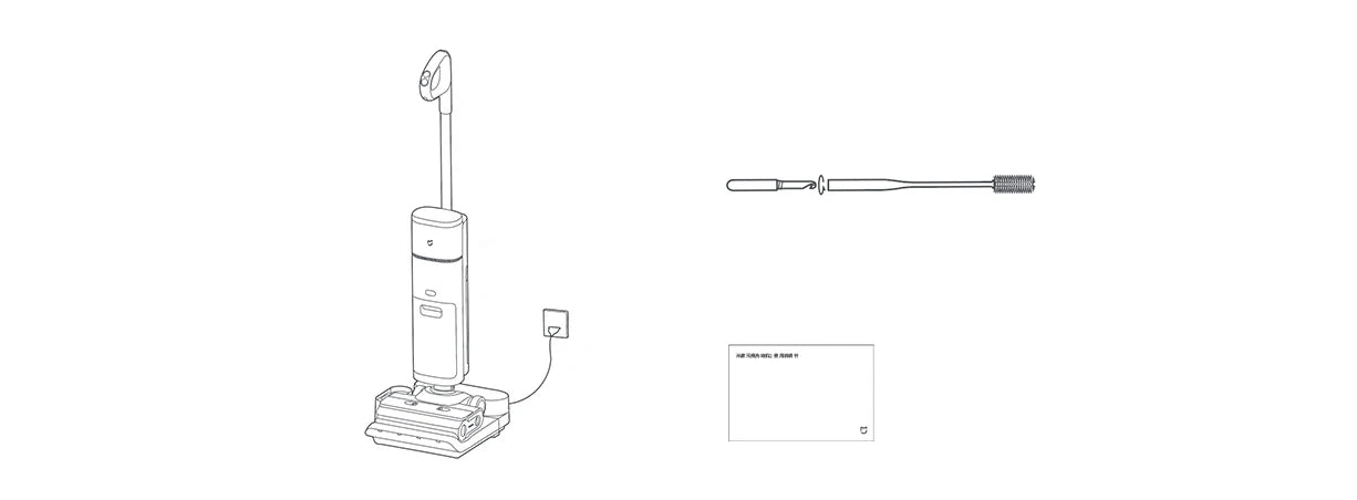 مكنسةXIAOMI MIJIA الكهربائية اللاسلكية لتنظيف الأرضيات 2 - جهاز مخصص للمسح والتنظيف الذاتي مع تقنية الجر المنزلي