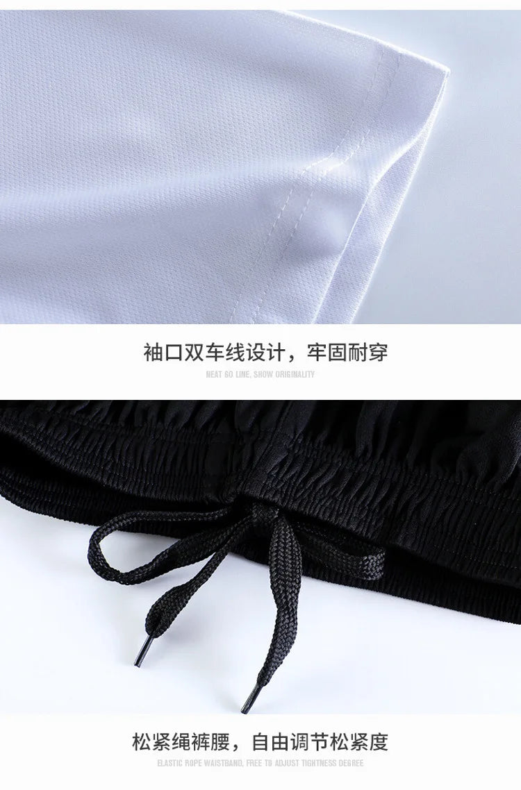 2024 New Men's Sets Summer Outfit Designer Clothing Fashion Sports Quick-dry Luxury Clothes T-Shirt Suit Plus Size Men Short Set