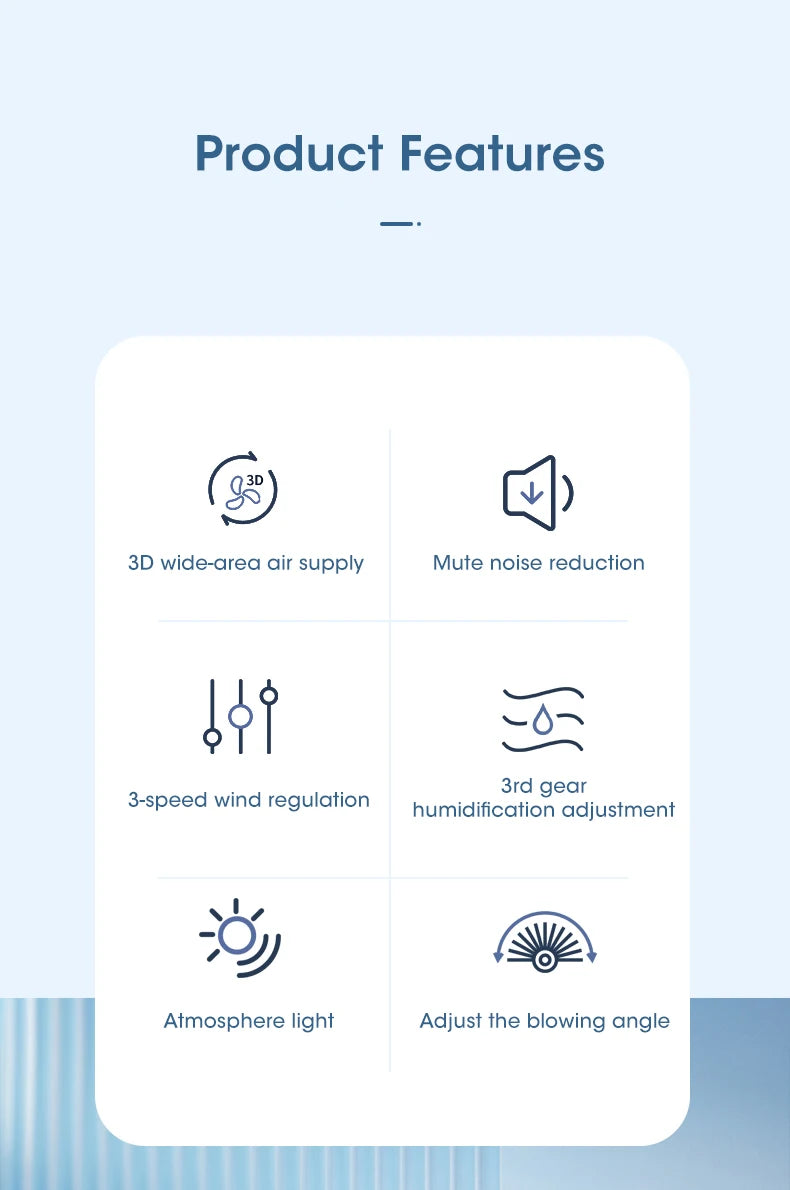 مروحة ترطيب محمولة مع مكيف هواء صغير لتبريد الهواء المنزلي - مروحة ثلاث سرعات للاستخدام المكتبي