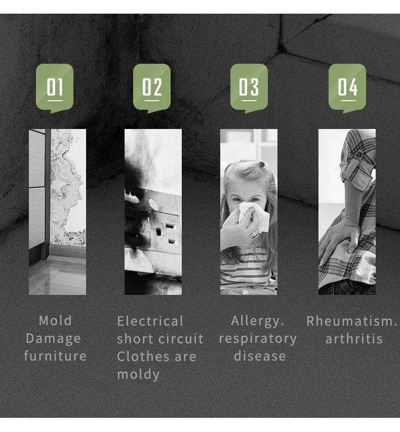 مجفف الهواء المنزلي الصغير 110V-220V لحمامك، جهاز امتصاص الرطوبة، مناسب للمكتب والداخلية