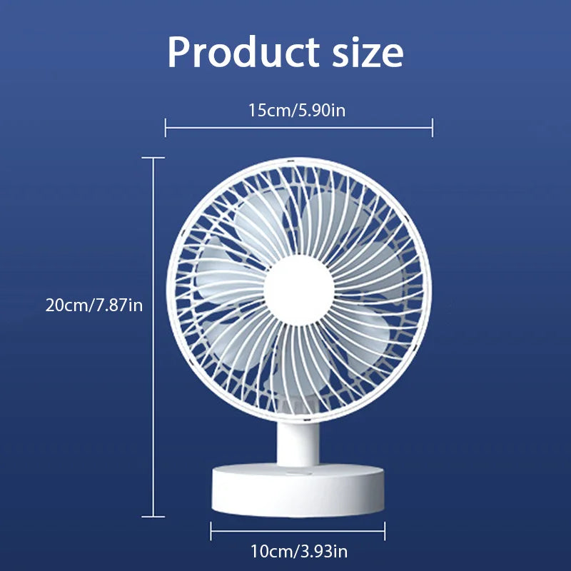 مروحة كهربائية صغيرة تعمل بالـ USB مريحة للمكتب ومنزل الطلاب بتصميم محمول ومروحة تهوية قوية